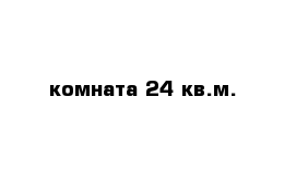 комната 24 кв.м.